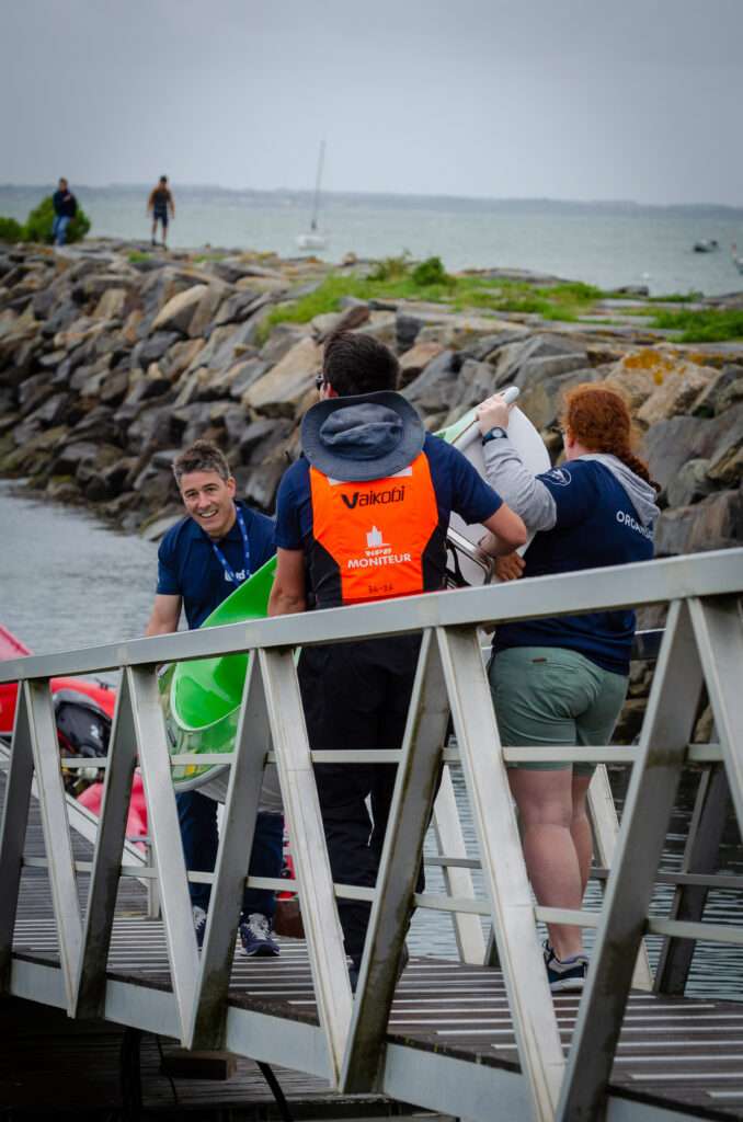 Photo de la descente de Hansa pendant la coupe régionale de voile des pays de la Loire